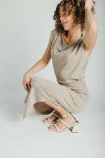 The Perrins Sweater Midi Dress in Oatmeal