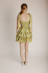 The Wynn Floral Mini Dress in Kiwi