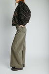 The Meredith High Rise Vintage Wash Jean in Green