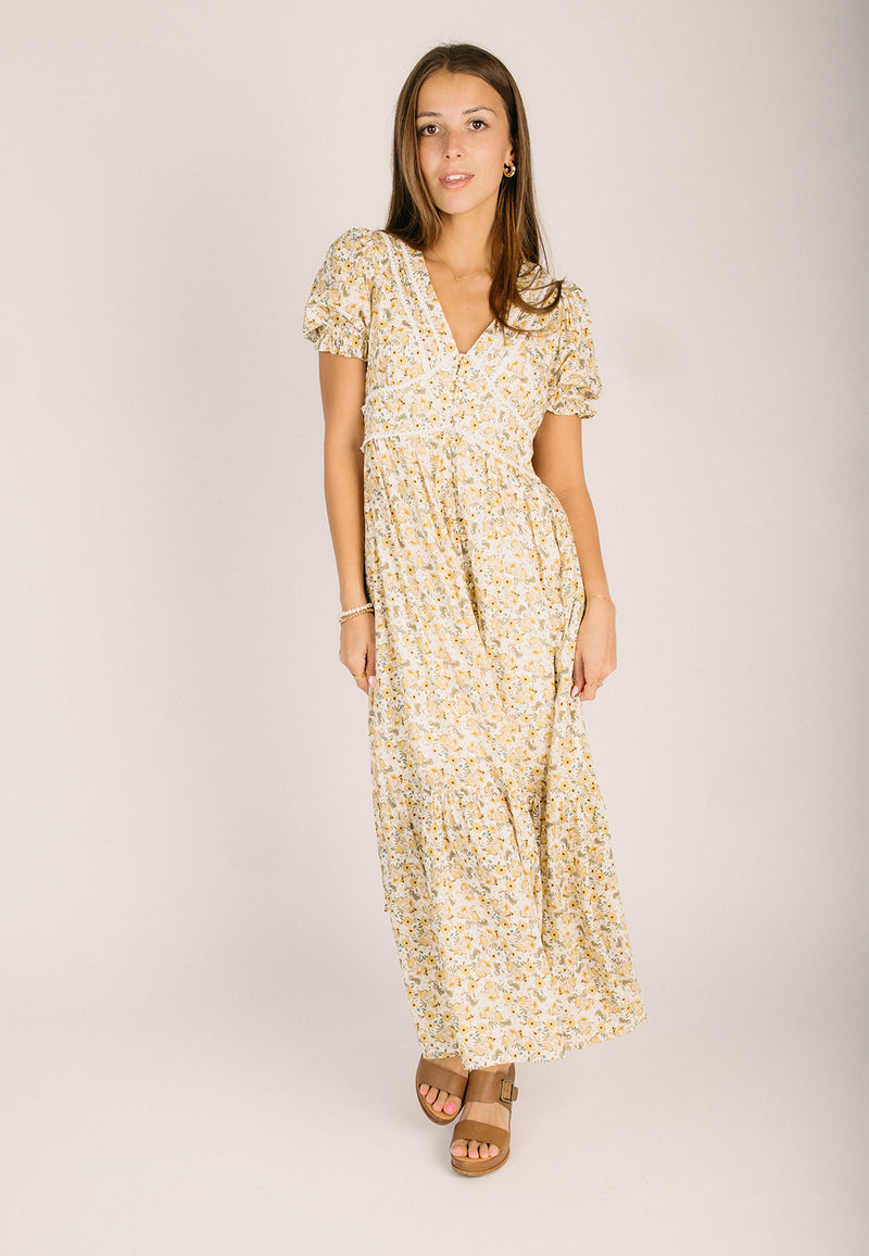 The Mayfield Floral Button-Up Dress in Summer Daffodil – Piper & Scoot