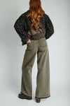 The Meredith High Rise Vintage Wash Jean in Green