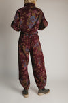 The Rue Floral Lounge Set in Burgundy