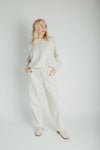 The Kurt Barrel Lounge Pant in Heathered Oat