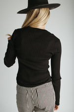 The Shyanne Lace Hem Cardigan in Black