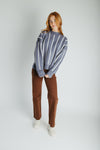 The Trisha High Rise Wide Leg Jean in Vintage Brown