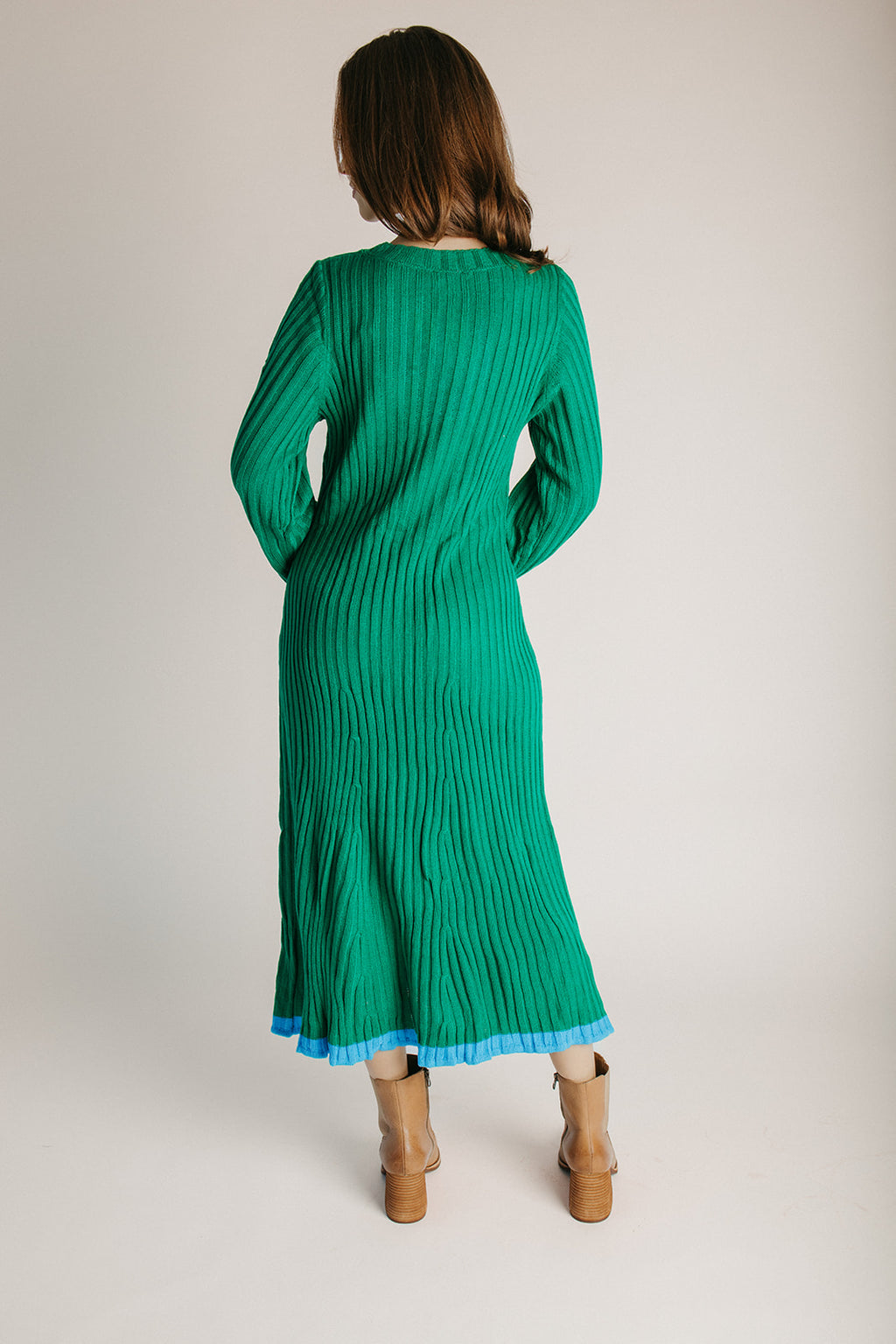 The Kamina Knit Midi Dress in Kelly Green Large The Kamina Knit Midi Dress in Kelly Green Large