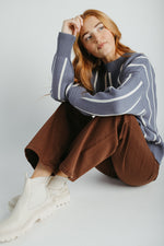 The Trisha High Rise Wide Leg Jean in Vintage Brown