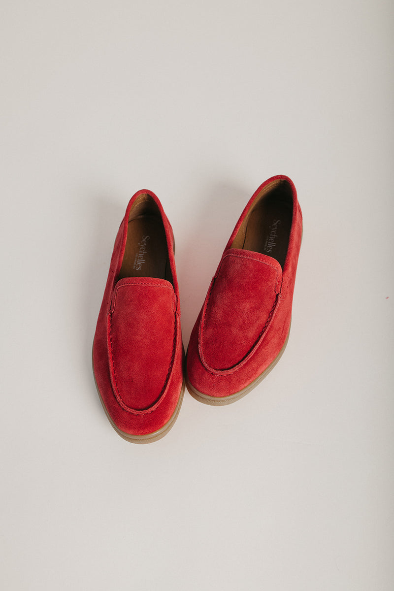 Seychelles: Sail Away Loafer in Red Suede