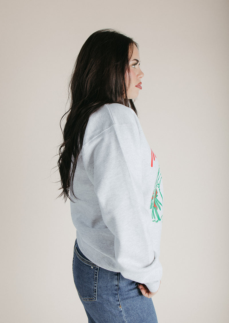 The Under the Mistletoe Sweatshirt in Heather Grey (ships in 1-2 weeks)