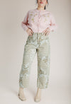 The Runion Printed Barrel Pant in Multi