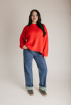 The Lauridson Crew Neck Sweater in Red