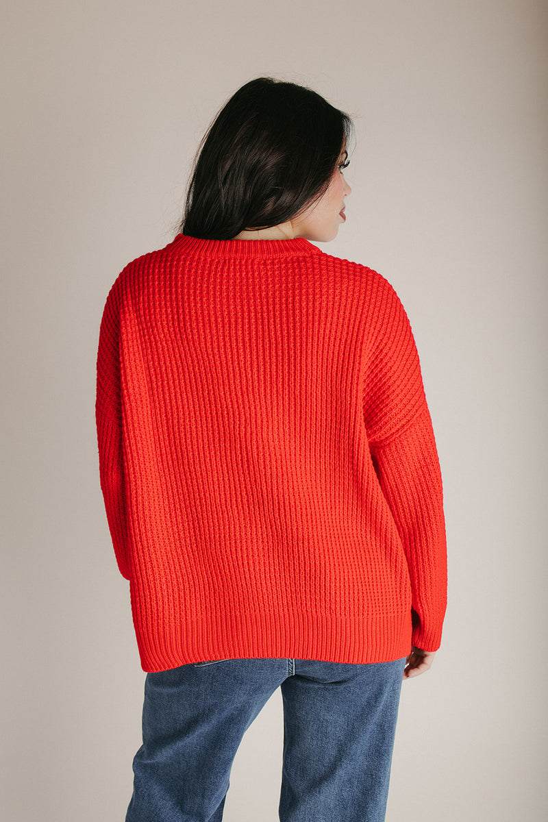 The Lauridson Crew Neck Sweater in Red