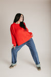 The Lauridson Crew Neck Sweater in Red