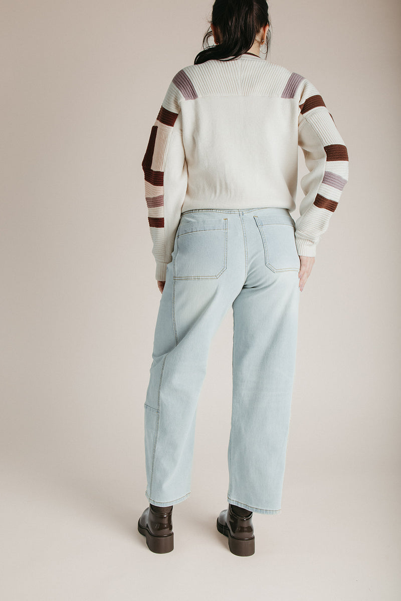 The Janca Relaxed Denim Pant in Light Wash