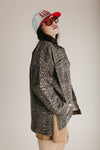 The Keara Oversized Denim Jacket In Leopard