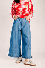 The Keeshin Ruffle Hem Jean in Denim – Piper & Scoot
