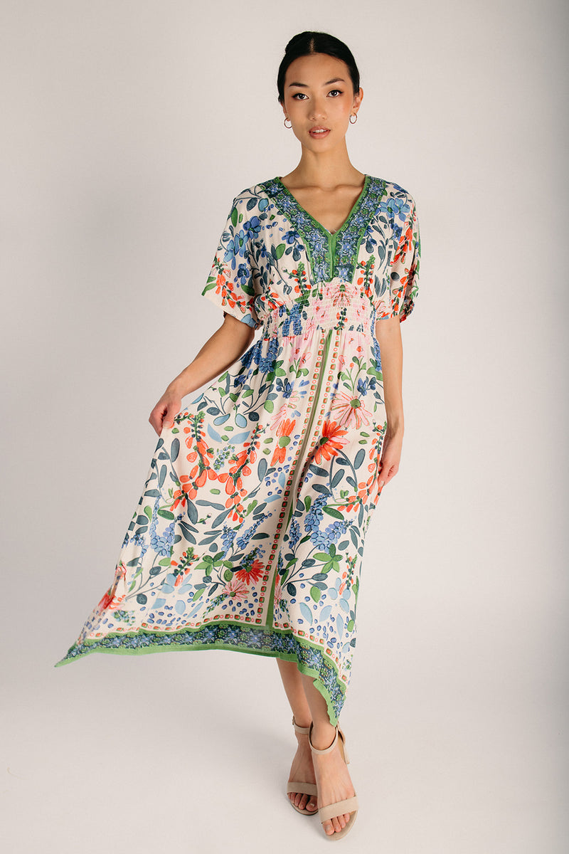 free people embroidered v-neck maxi dress Free People v-Neck Long Dress Size: S/P – Stash Boutique