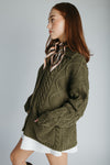 The Emmett Button-Up Knit Cardigan in Olive