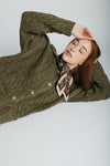 The Emmett Button-Up Knit Cardigan in Olive