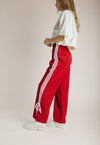 The Walters Striped Track Pant in Red