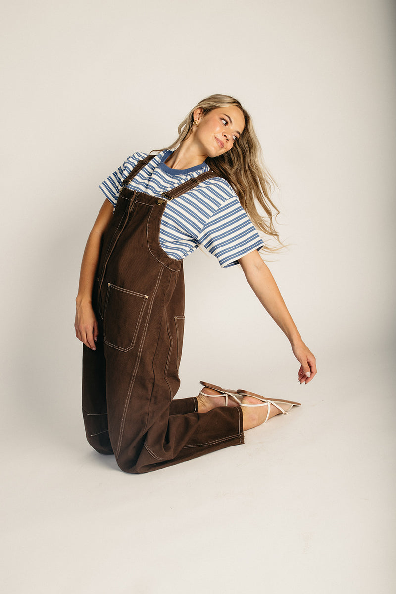 The Dalta Western Wide Leg Overall in Mocha – Piper & Scoot