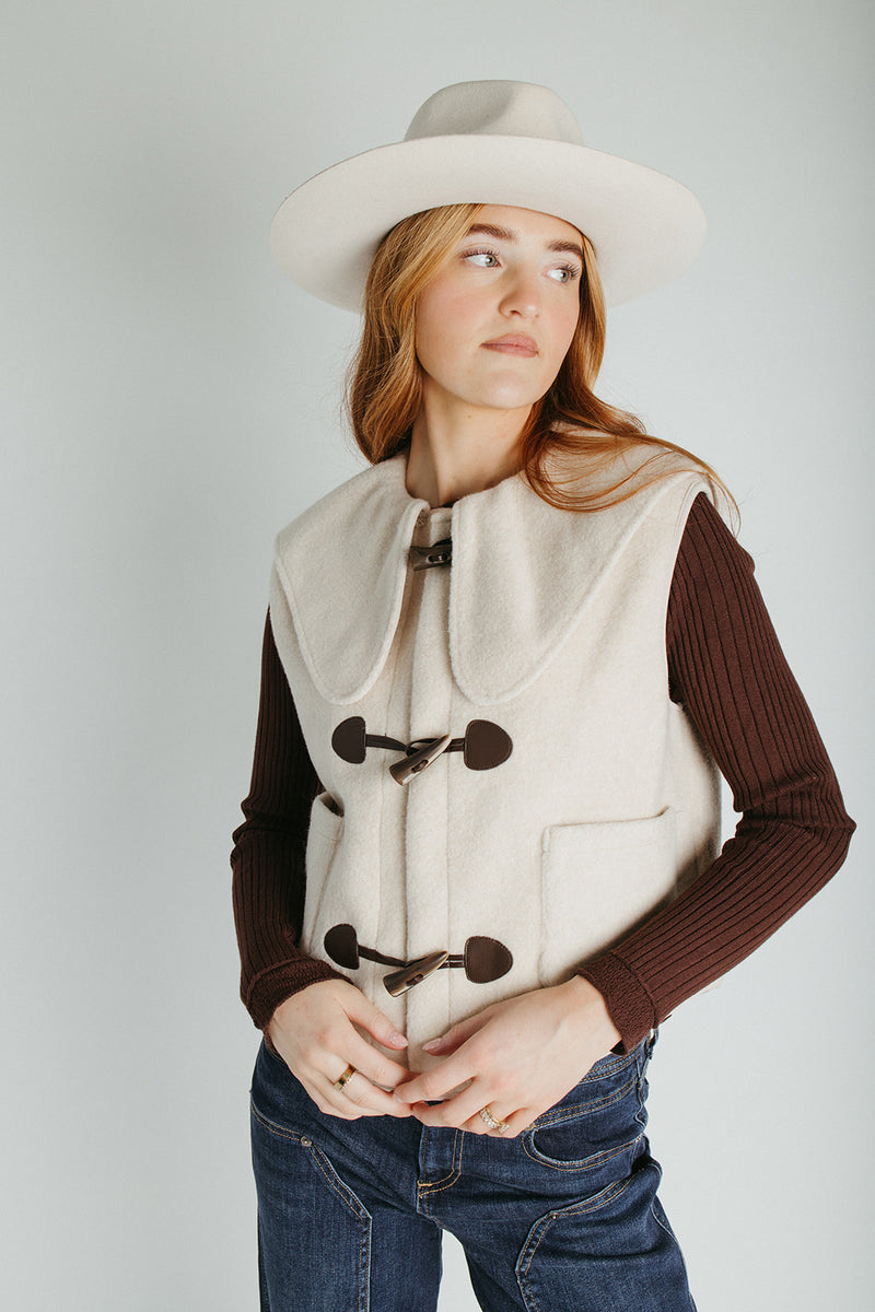 The Astrid Collared Jacket in Oatmeal