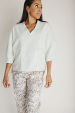 The Adalyn V-Neck Pullover in Oatmeal