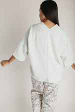 The Adalyn V-Neck Pullover in Oatmeal