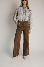 The Verstappen High Rise Chino Pant in Brown