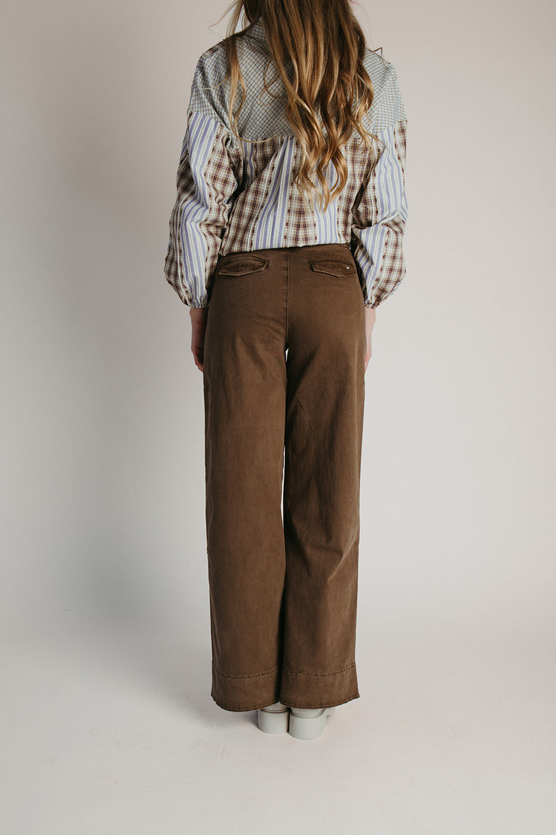 The Verstappen High Rise Chino Pant in Brown