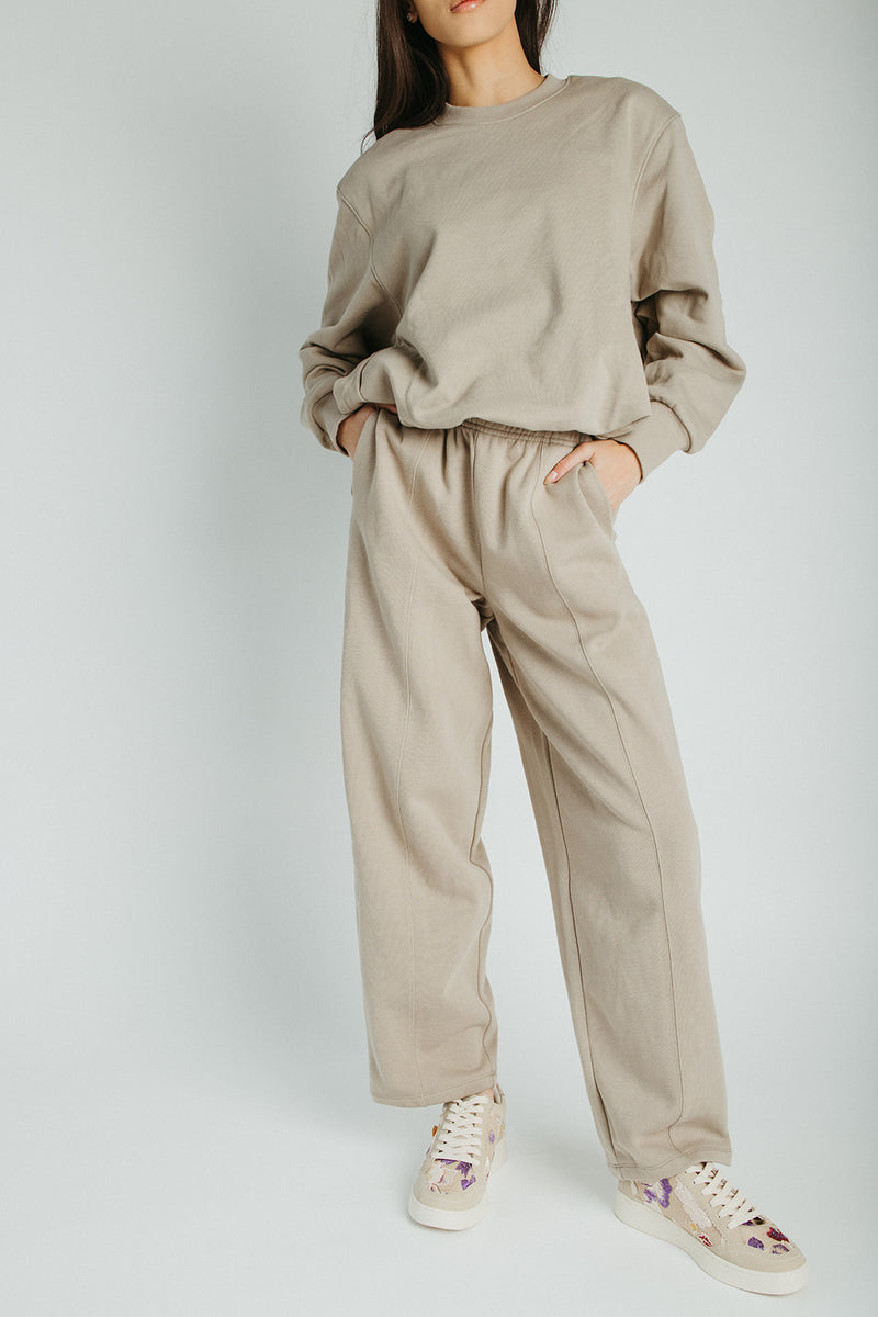 The Kurt Barrel Lounge Pant in Taupe