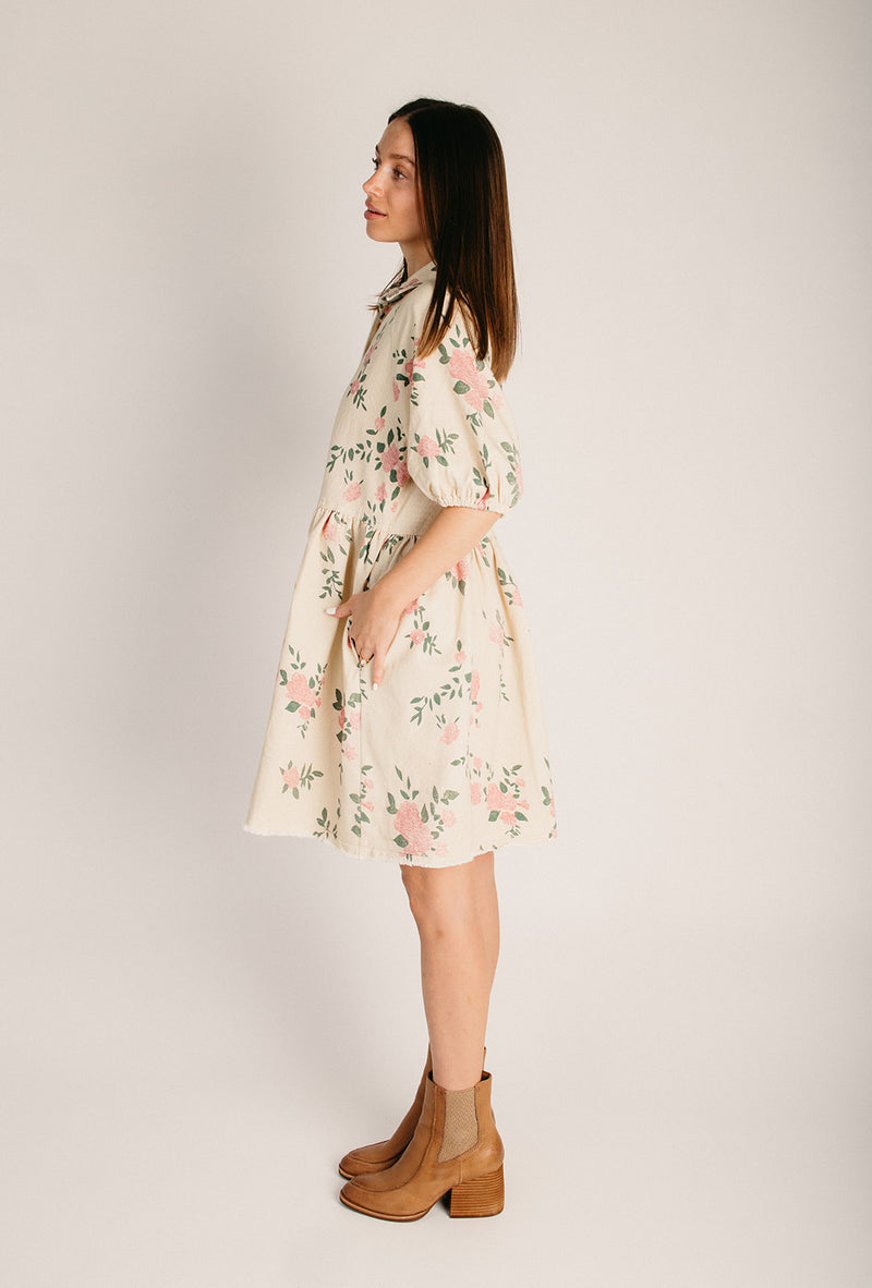 ecru denim dress Denim ecru amoako summer dress