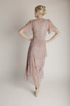 The Erickson Tiered Maxi Dress in Blush Champagne