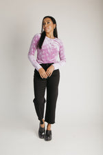 The Ludington Velvet Cardigan in Purple