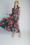 The Kalona Floral Maxi Dress in Jasper Rose