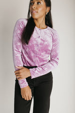 The Ludington Velvet Cardigan in Purple