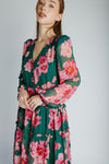 The Kalona Floral Maxi Dress in Jasper Rose