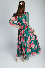 The Kalona Floral Maxi Dress in Jasper Rose