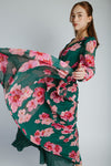 The Kalona Floral Maxi Dress in Jasper Rose