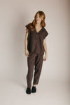 The Kline Button-Up Sweater Vest in Dark Chocolate