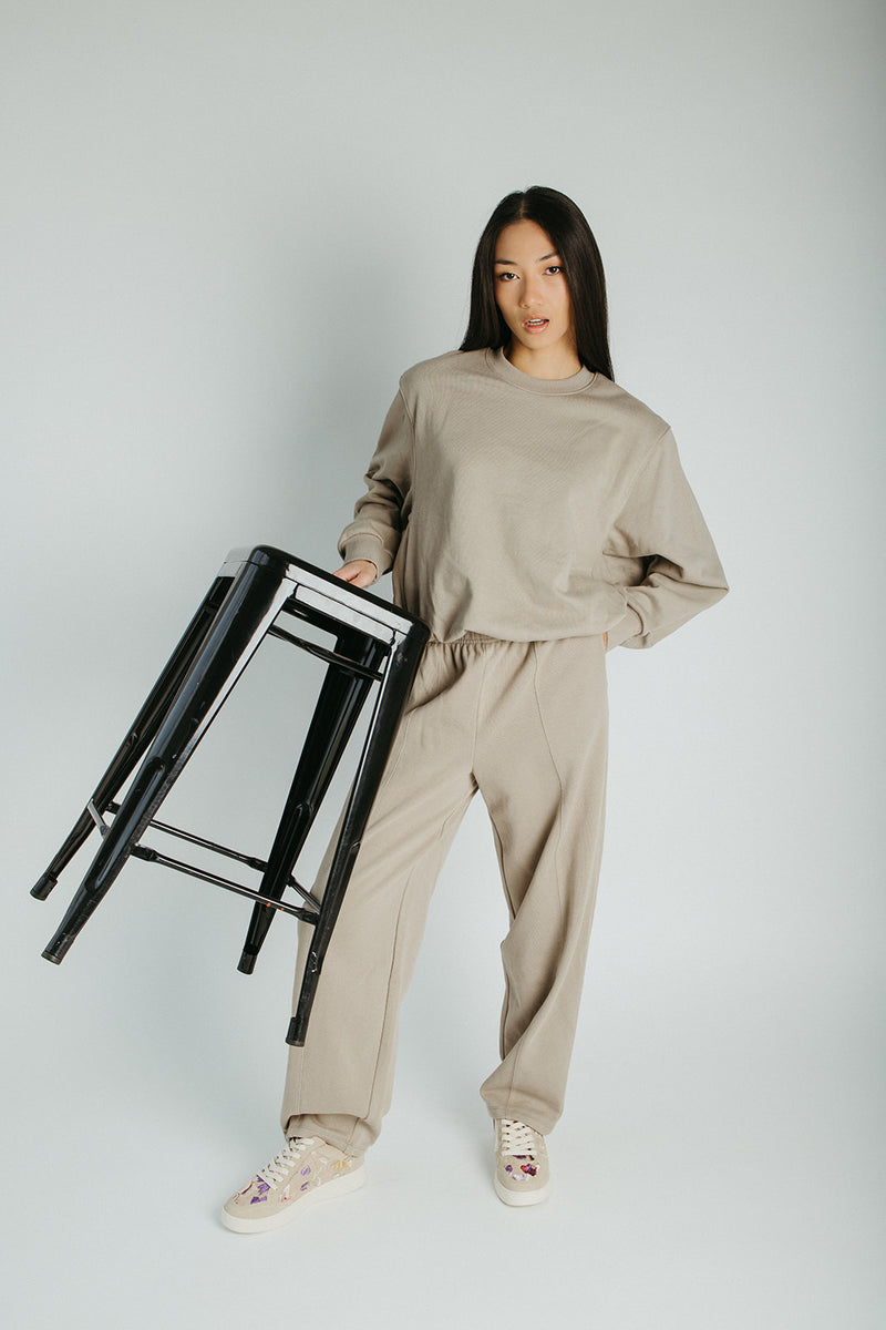 The Kurt Barrel Lounge Pant in Taupe