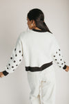 The Kastner Floral Detail Sweater in Ivory