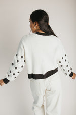 The Kastner Floral Detail Sweater in Ivory