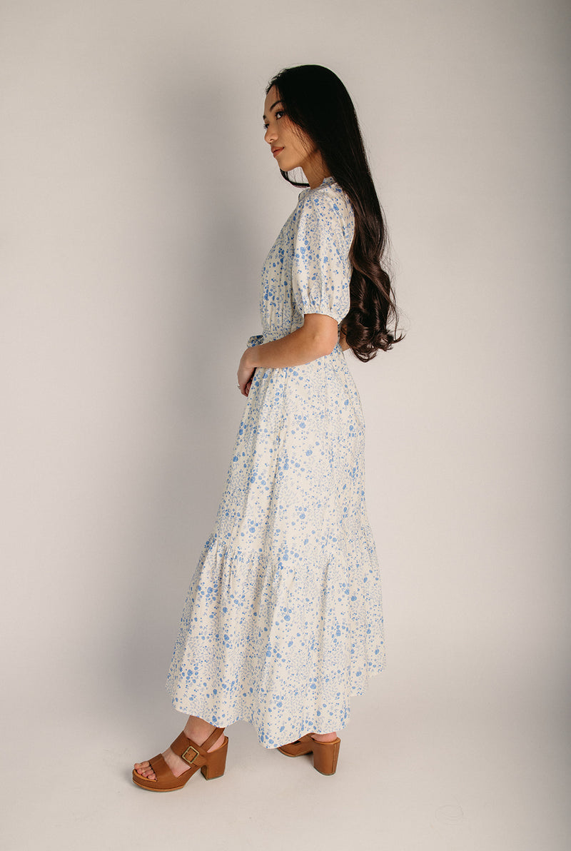 The Gelber Floral Maxi Dress in Cornflower Blue – Piper & Scoot