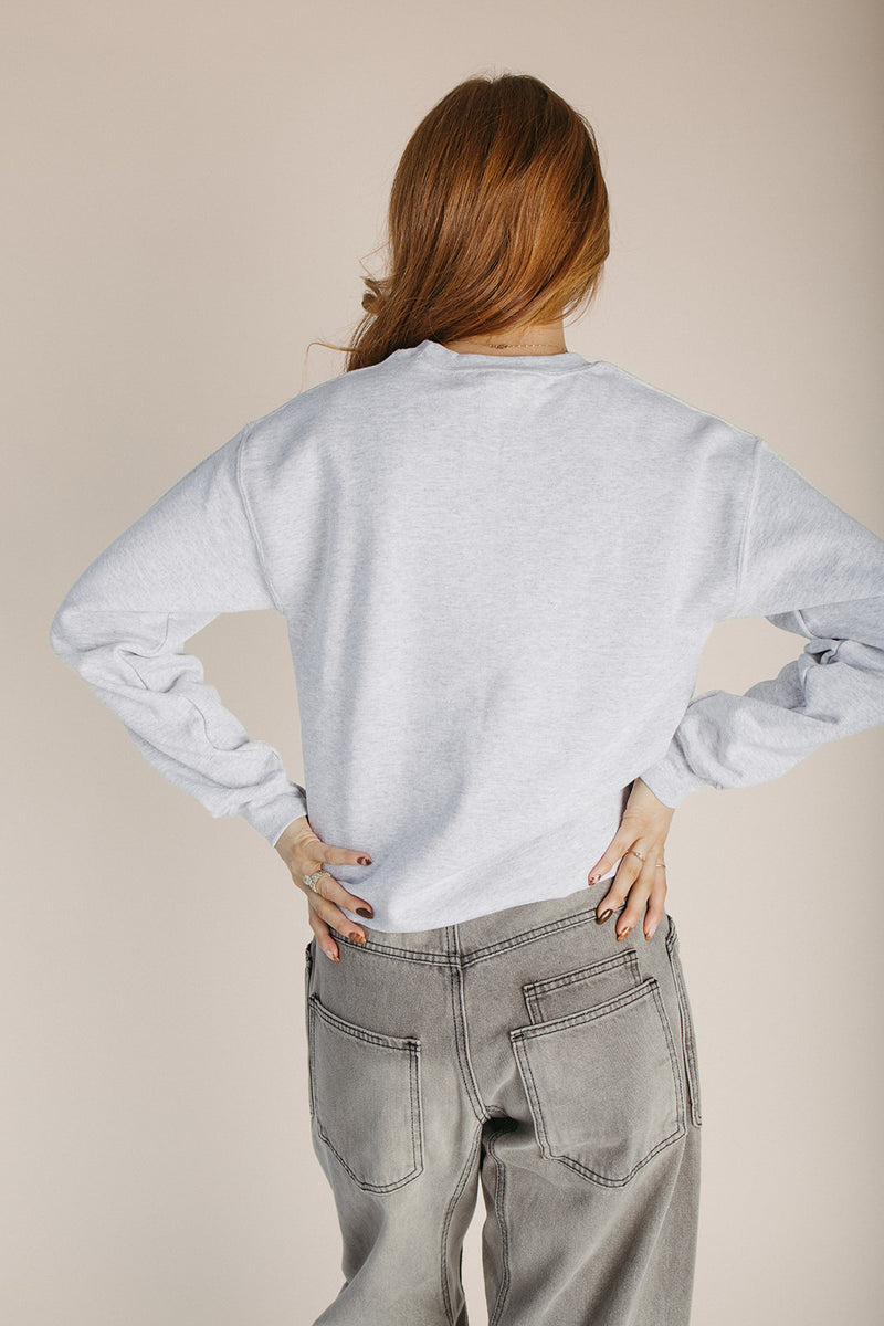 The Passenger Side Holiday Sweatshirt in Heather Grey