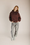 The Paula Polka Dot Sweatshirt in Brown