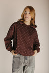 The Paula Polka Dot Sweatshirt in Brown