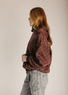The Paula Polka Dot Sweatshirt in Brown