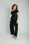 The Ruttinger Smocked Detail Set in Black