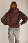 The Paula Polka Dot Sweatshirt in Brown